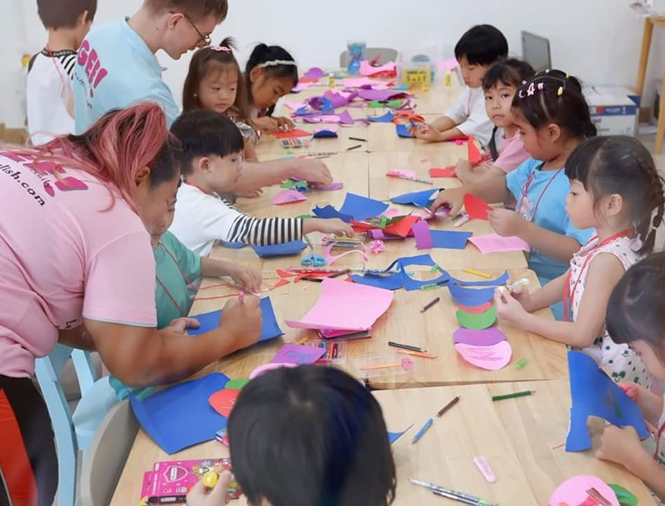 ห้องเรียนภาษาอังกฤษเด็กที่ Big Tree Love Kids Village นนทบุรี